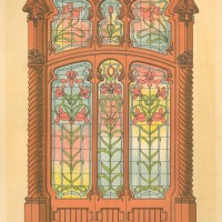 TÜR. - Glastür. Bild 1